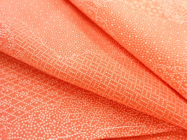  未使用品　雲に寄せ柄江戸小紋着物